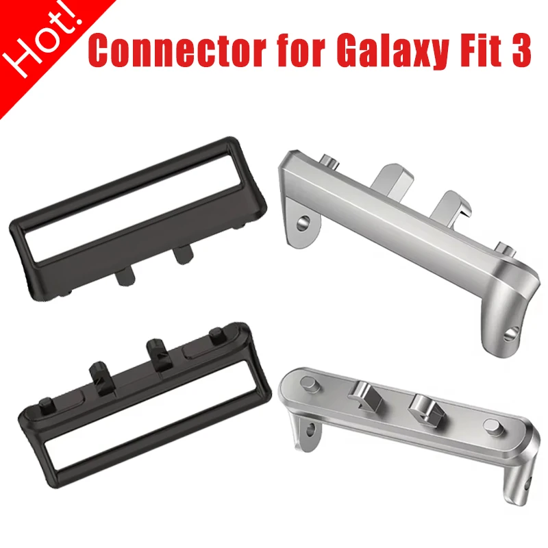 

1Pair Adapter for Samsung Galaxy Fit 3 Watchband Strap Quick Connector Bracelet 316L Stainless Steel Accessories Fit3 18mm Width