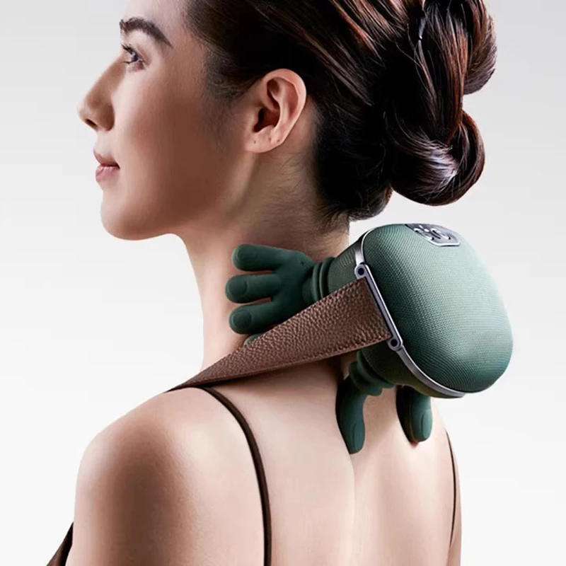 

Bionic Finger Neck Shoulder Massager Wireless Neck Cervical Trapezius Kneading Massage Shawl Brushless Motor Neck masajeador