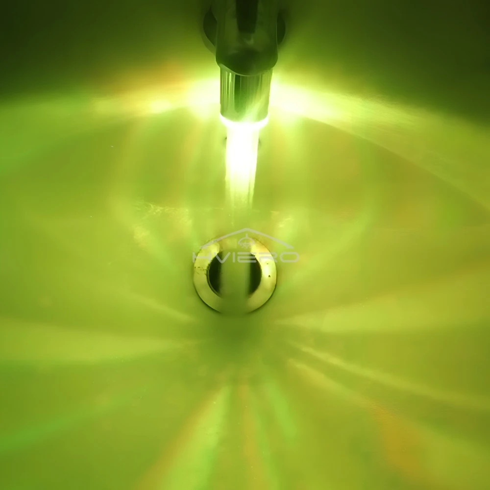 1/2/4/8X 7색 물 수도꼭지 스트리머 램프 LED 온도 센서 변색 샤워 주방 욕실 노즐 헤드 전구