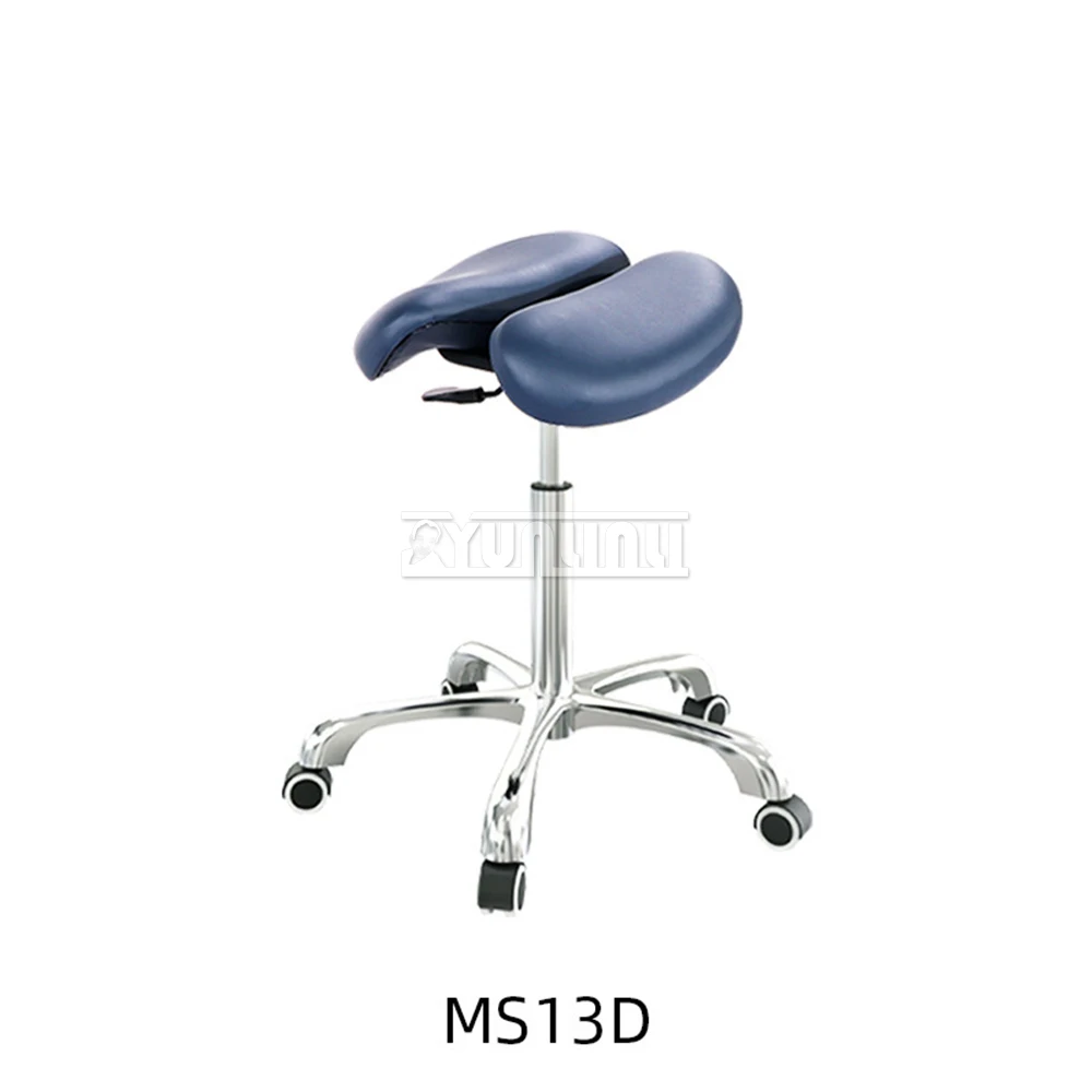 Ergonomic Split Seat Saddle Stool with Adjustable Backrest Support