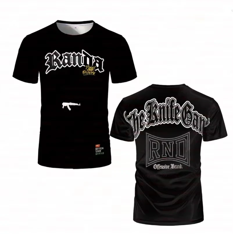 2026 Sommer 3D-Druck Boxen Atmungsaktive Sportbekleidung Herren Damen Kampfsport Outdoor Freizeit Rundhals Kurzarm Herren Oberteile T-Shirt – Detail 7