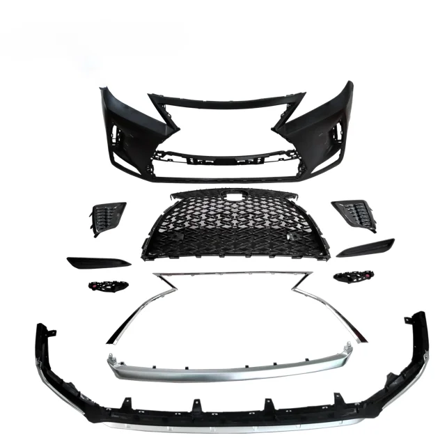 HAILED Car F-Sport Lexus RX300 2016 Front Bumper Kits Medium Mesh Fog Light Cover Plate Upgraded for Lexus RX300 2019 2020 Sport