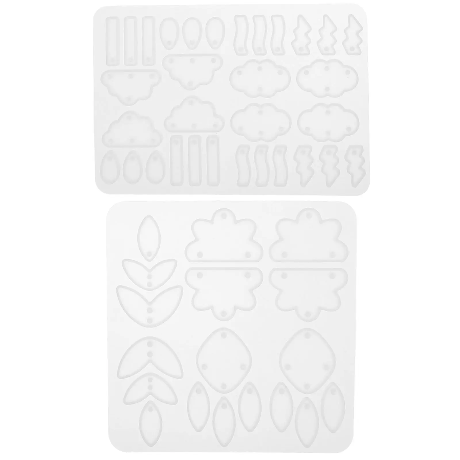 

2Pcs Cloud Leaf Silicone Jewelry Molds for Resin Casting Earring Pendant Making DIY Craft Supplies Epoxy Resin Mold Silicone