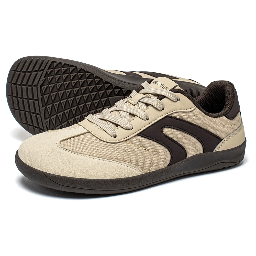 HOBIBEAR للجنسين بيرفوت أحذية رياضية النساء الرجال واسعة تو الحد الأدنى صفر قطرة أحذية عدم الانزلاق الدانتيل يصل حذاء رياضة كاجوال