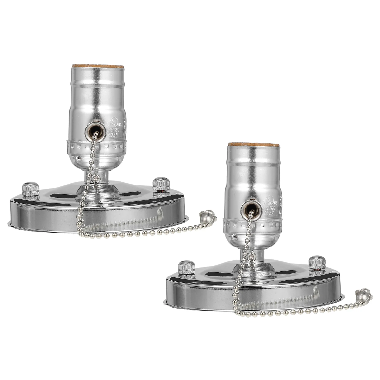 

2 шт. винтажный настенный светильник E27, винтовой держатель лампы, выдвижная цепочка, цоколь, аксессуары для освещения «сделай сам», держатель лампы