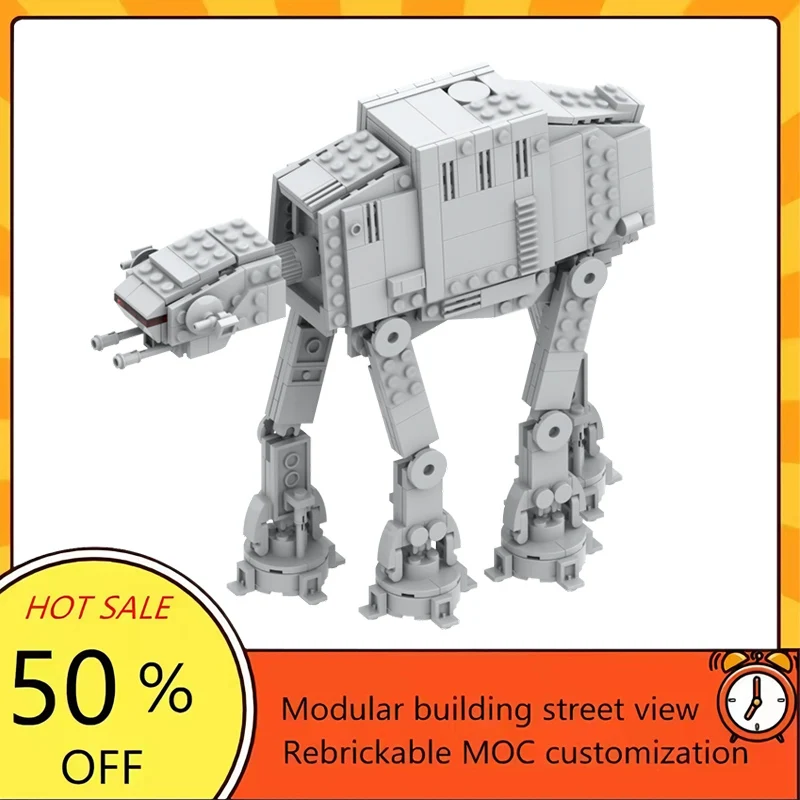 

Набор для сборки модульной модели AT-AT Walker из 533 деталей по мотивам популярного фильма «Звездные войны», конструктор MOC, технологичный подарок на праздник, детский игровой набор