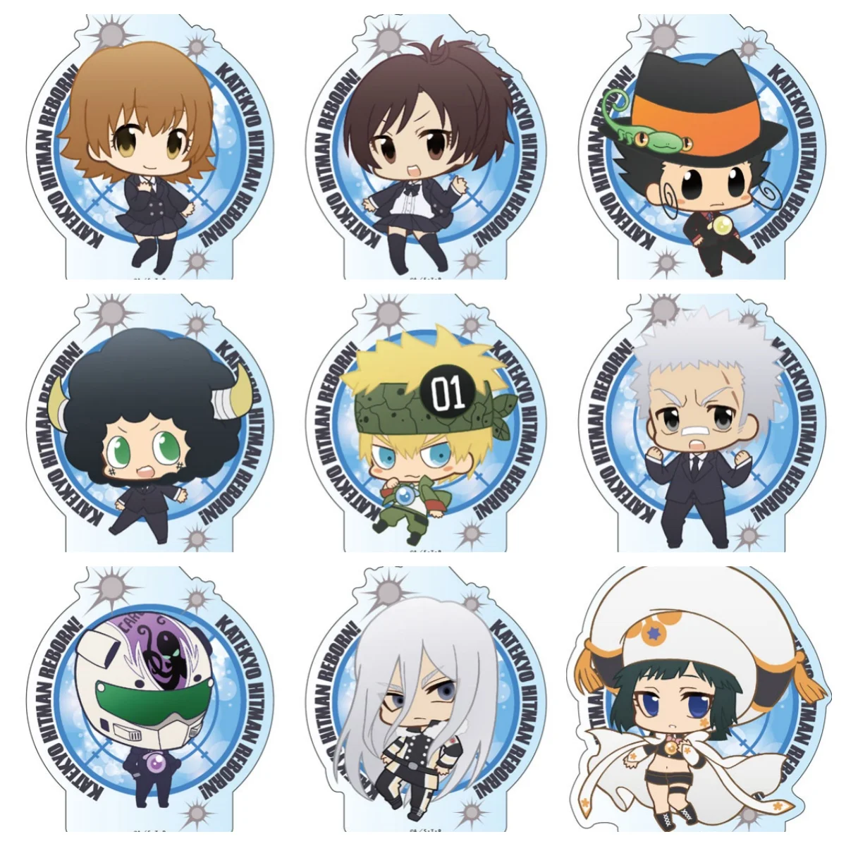 

Anime REBORN Keychains Peripherals Acrylic Pendants Cartoon Accessories Holiday Keychain Pendant Toys Friend Gifts