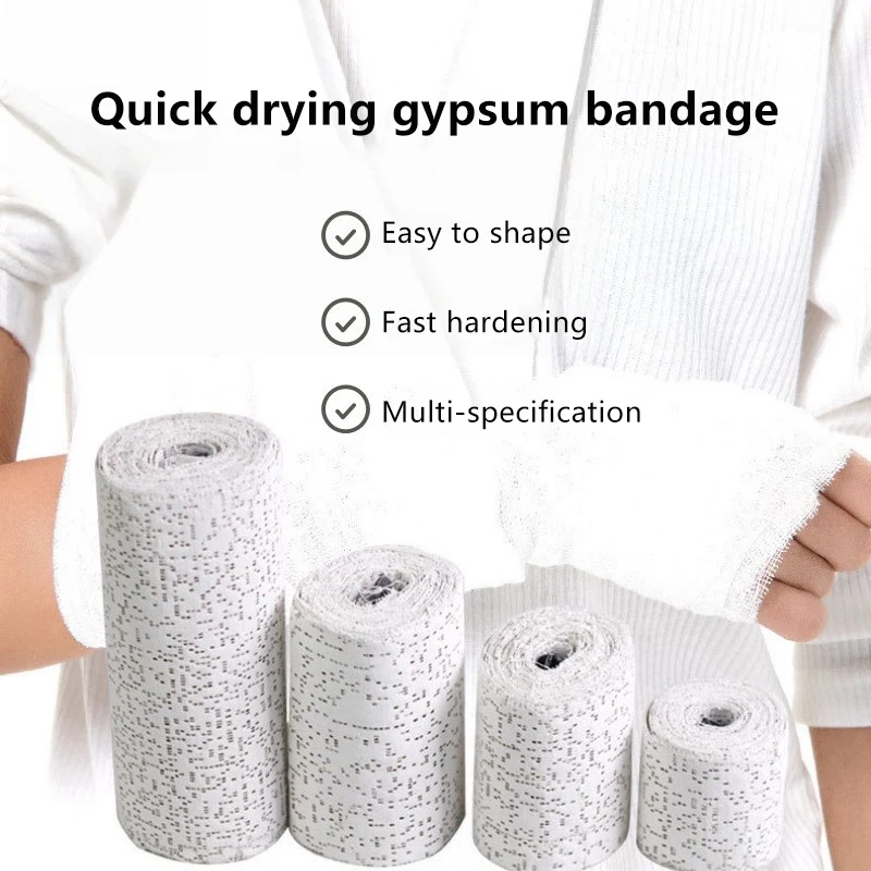 1 لفة الطبية كسر تثبيت الجص ضمادة يلقي العظام الشريط القماش الشاش الطوارئ العضلات الشريط الإسعافات الأولية واقية #2