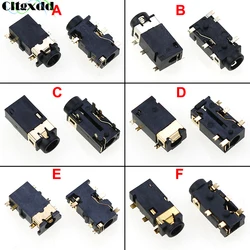 Cltgxdd 1pcs 2.5mm/3.5mm Jack Female Audio Connector 6 Pin DIP SMD Headphone Jack Socket PJ-342 PJ342 PJ-242 Audio Port