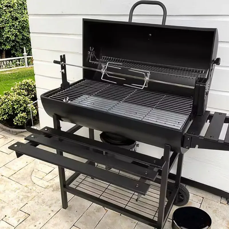 Barbecue Grill à charbon de bois pour villa de cour, gril extérieur, barbecue de style américain pour 5 personnes