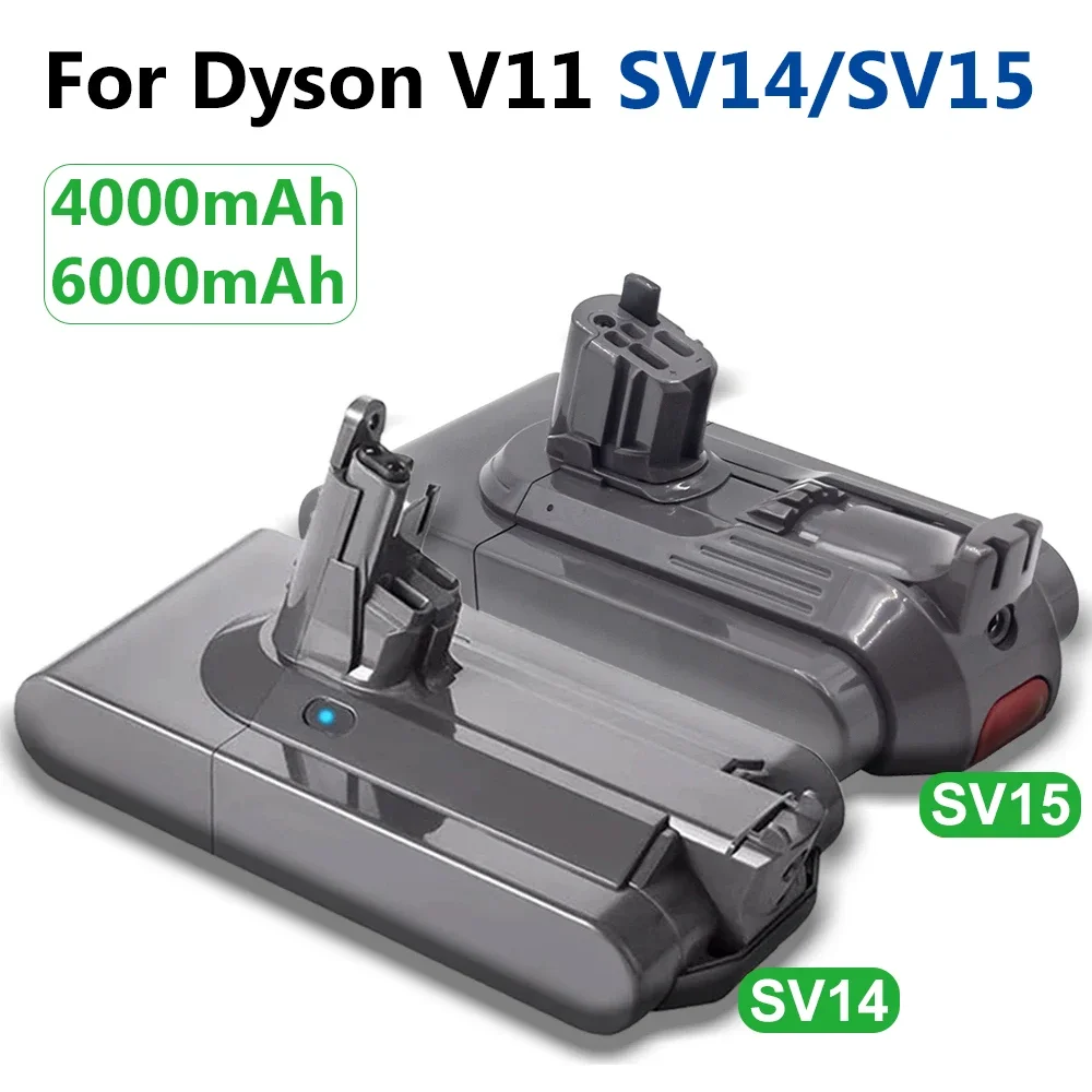 

NEW 25.2V 6000mAh Li-ion Battery For Dyson SV14 SV15 Vacuum Cleaners Fluffy V11 Absolute Extra V11 Absolute V11 Animal 970145-02