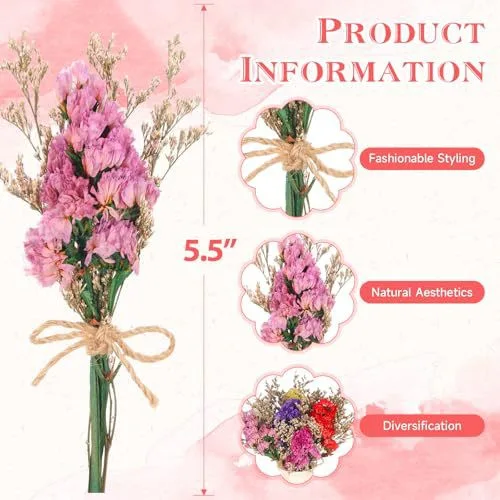 Mini Dried Flower Bouquet Natural Preserved for Home Table Decor Wedding Party Favor Gift Souvenir Corsage Photography Prop view 4