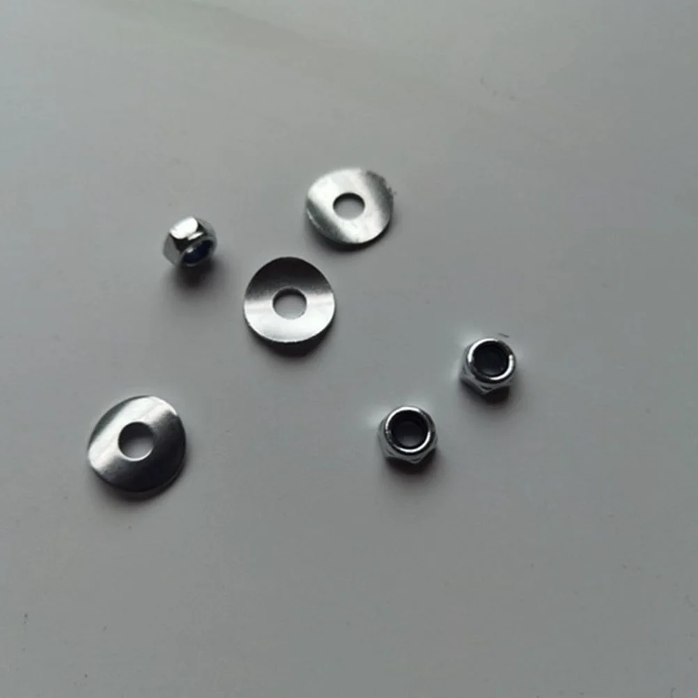 4 Pcs Galvanized Steel Circle Screws for Kids Trampoline Safety Professional Installation Replaceable Nuts