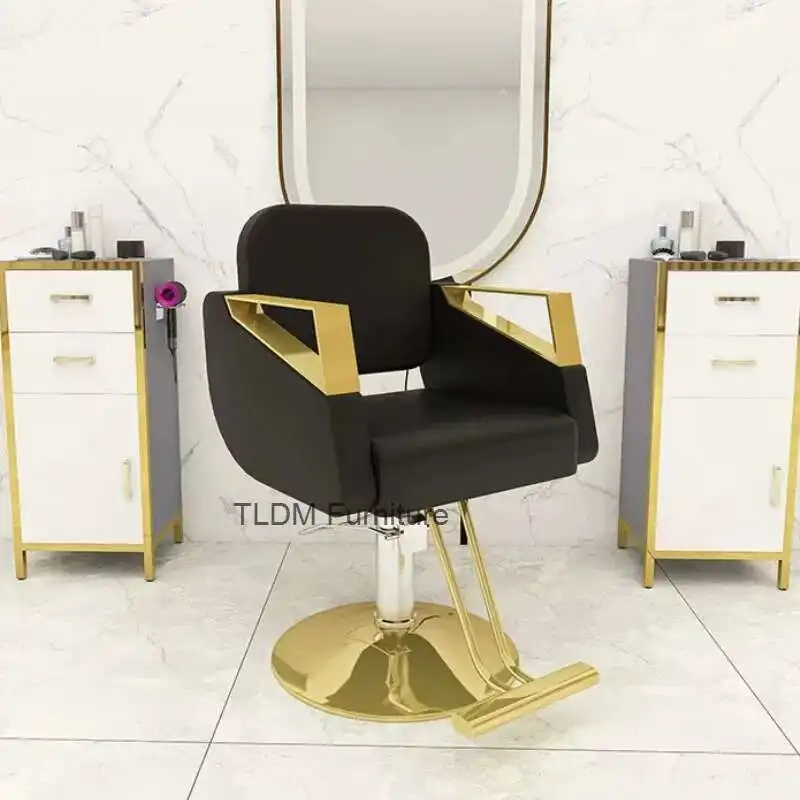 

Trendy Nordic Salon Chair Comfortable Professional Luxury Design Barber Chairs Simple Modern Silla Barbero Commercial Furniture