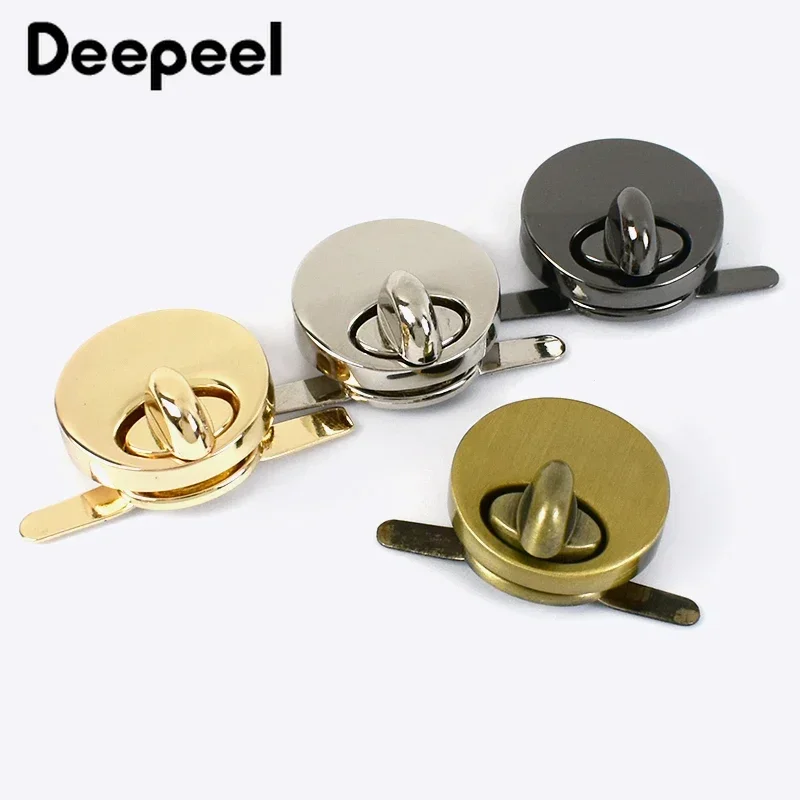 

2/4Pcs Deepeel 25mm Metal Twist Locks Buckle Bags Round Closing Clasp Handbag Purse Latch Buckles Luggage Hardware Accessories