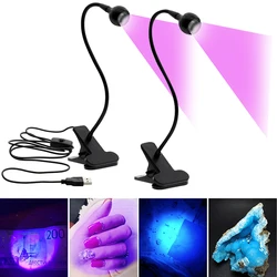 Lampy ultrafioletowe Lampe Uv lampa biurkowa Led Mini suszarka Uv do paznokci żel światło utwardzające do Diy Nail Art do gotówki wykrywacz medyczny