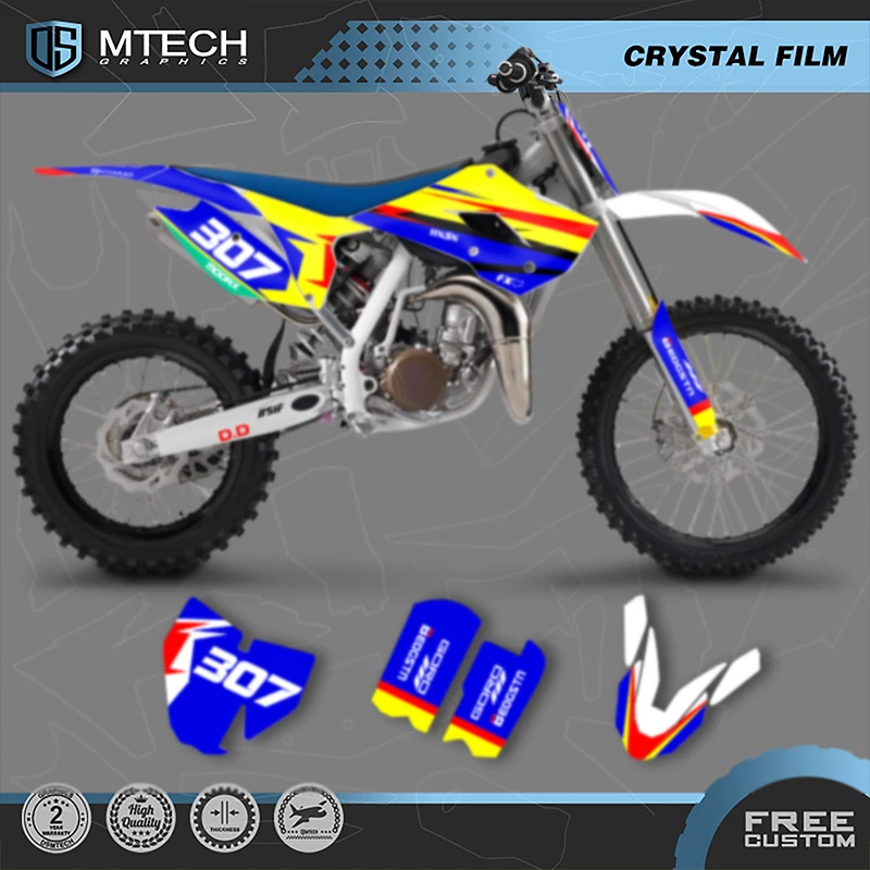 DSMTECH Motorcycle Graphics Decals Stickers Kits For Husqvarna TC85 TC 85 2014 2015 2016 2017 010