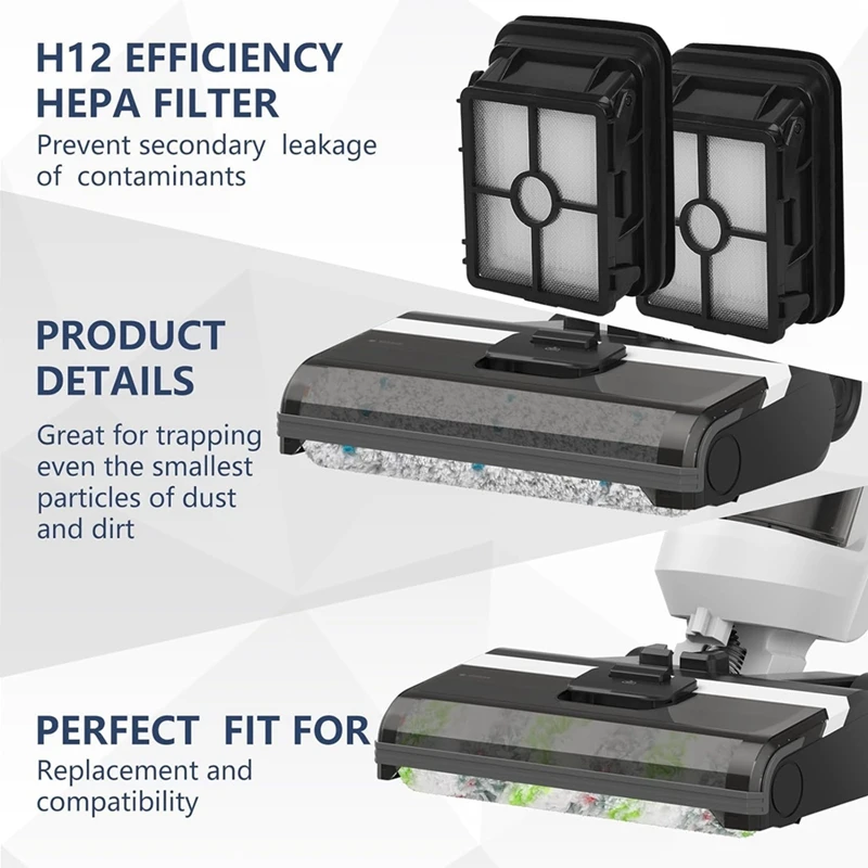 Sostituzione per Bissell Crosswave Cordless Max 2554 2590 2593 rotolo di spazzole per vuoto serie 2596 + rotolo di spazzole per animali domestici + filtri