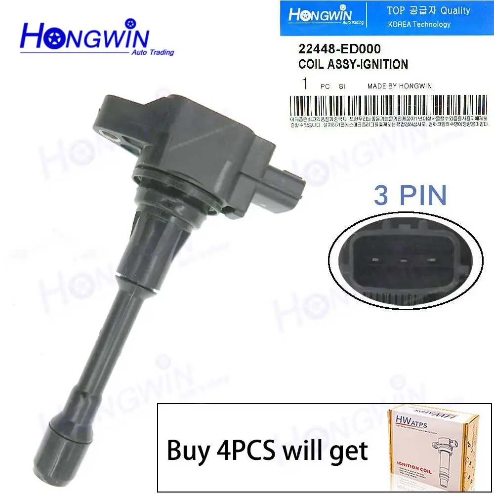 

1PC/SET Brand New 22448-JA00C 22448-ED000 22448-JA00A Ignition Coil For Infiniti FX50 M56 Rogue Sentra Versa Nissan Altima