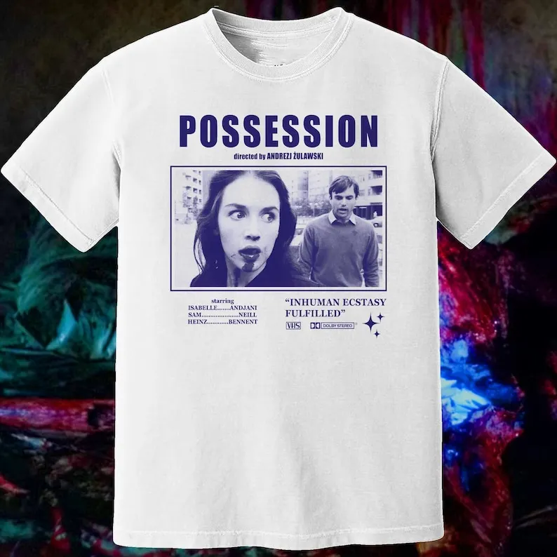 

Possession 1981 T-Shirt, 80s Horror Graphic T, Horror Movie T Shirt, Film Merch, Andrzej Żuławski Shirt, Unisex Movie Apparel