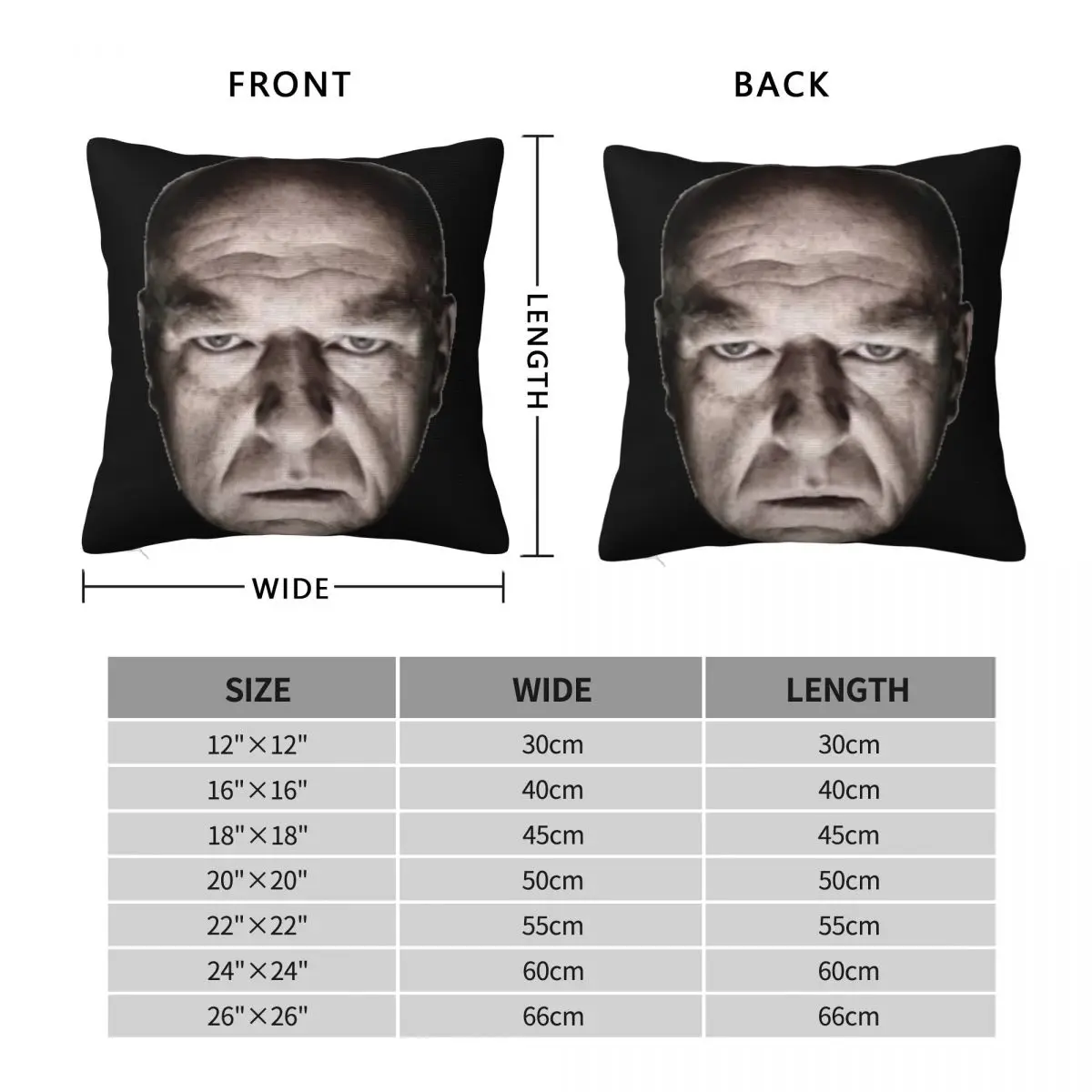 Dean Norris Hank Schrader Breaking Bad Square Pillowcase Polyester Linen Velvet Pattern Zip Decor Pillow Case Bed Cushion Case