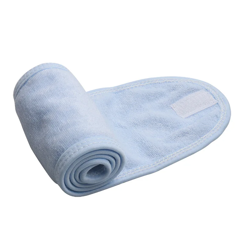 1 Pcs Makeup Hairband Eyelashes Extension Spa Facial Headband Makeup Towel with MagicTape Wrap Head Terry Cloth Headband Stretch image 5