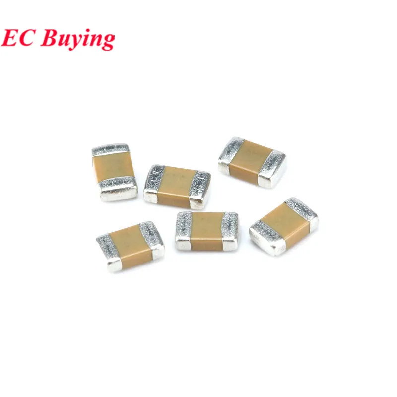 100pcs 0805 SMD Chip Capacitor cerâmico multicamadas 0,5pF - 47uF 10pF 22pF 100pF 1nF 10nF 100nF 0,1uF 1uF 2,2uF 4,7uF 10uF 22uF