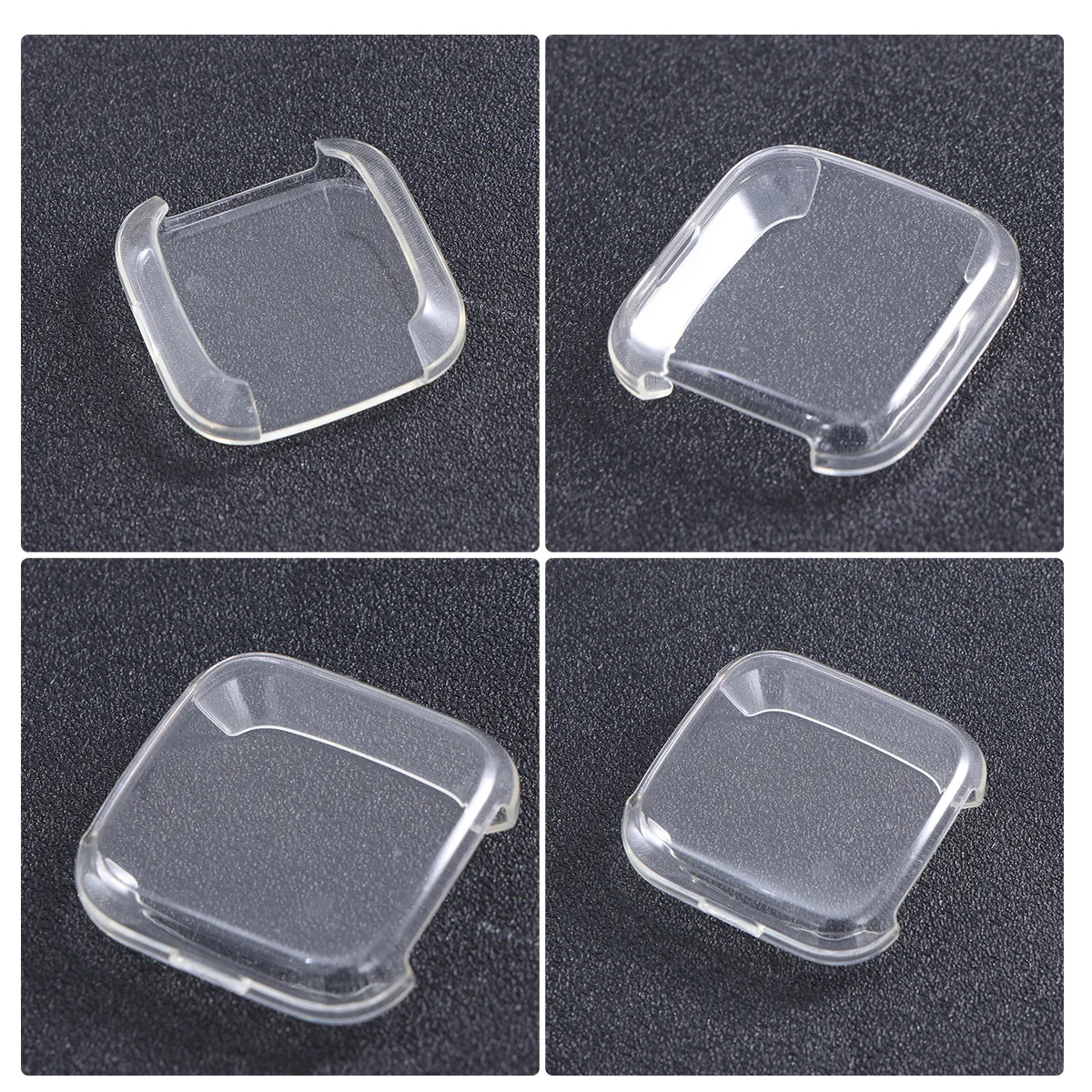 

Watch Protective Frame Cover Tpu Durable Anti-Scratch Protective Shell Bumper Case Compatible for Fitbit Transparent