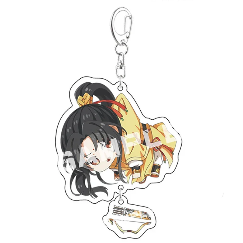 Anime Mo Dao Zu Shi Keychain Lan Wangji Wei Wuxian Cosplay Figure Grandmaster of Demonic Cultivation Keyring Acrylic Key Chain