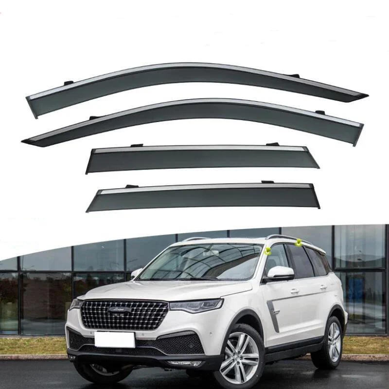 Window Visor Rain Guard Side Window Deflector Weather Shield For Zotye T800 2018 2019 2020 2021 2022 2023