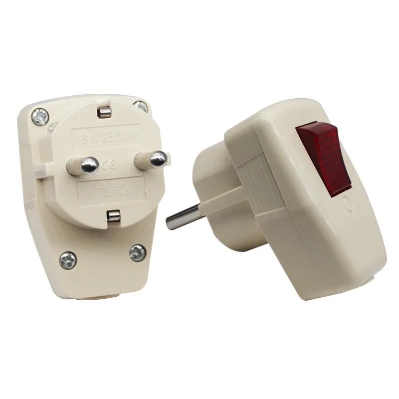 European standard German standard Korean standard with switch indicator light plug right angle free plug two cylinder