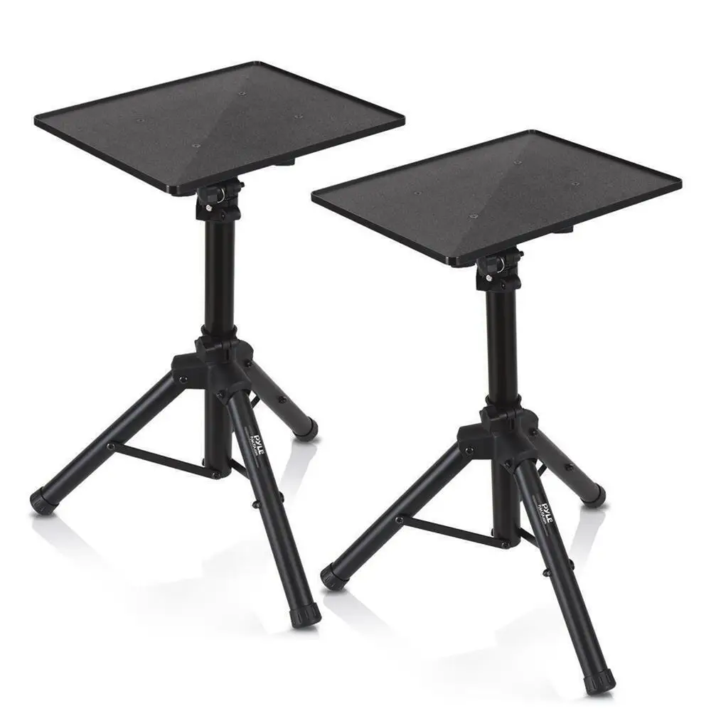

Pyle Laptop Projector Tripod Stand - 2 Pcs, Height Adjustable, 52" Max, 20" x 16" Plate for Stage or Studio Use - PLPTS4X2