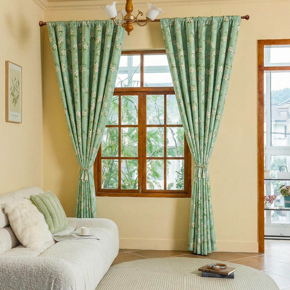 1 Piece, Romantic Pastoral Flo - Blackout Curtain Nursery recension och pris
