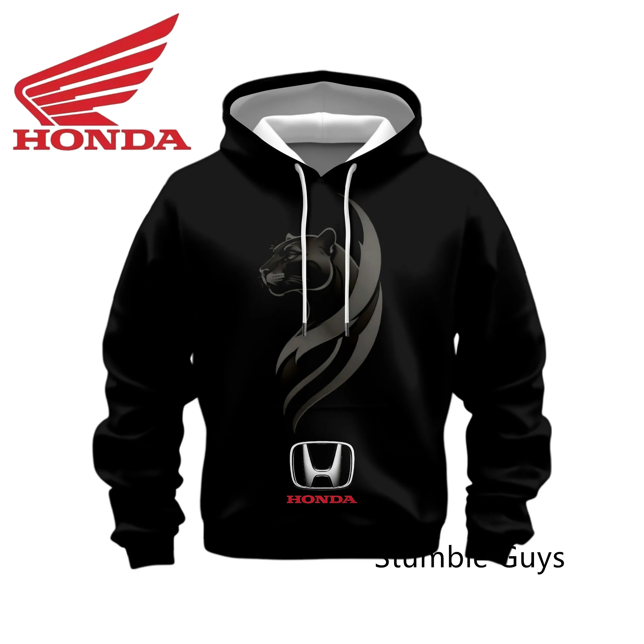Outdoor Sports Spring Autumn Men's Honda Hoodie Long Sleeve Sweatshirt Racing Suit Motorcycle Casual Fashion