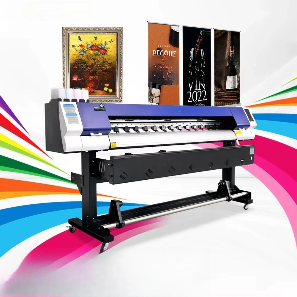 Eco Solvent Ink Printing Machine 1.8m XP600 I3200 Head Plotter Vinyl Wrap Flex Banner Poster Wallpaper Printing