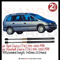 2pcs Rear Damper for Opel Zafira (T98) 1999-2005 MPV WITH SPRING Trunk Boot Gas Charged Gas Struts