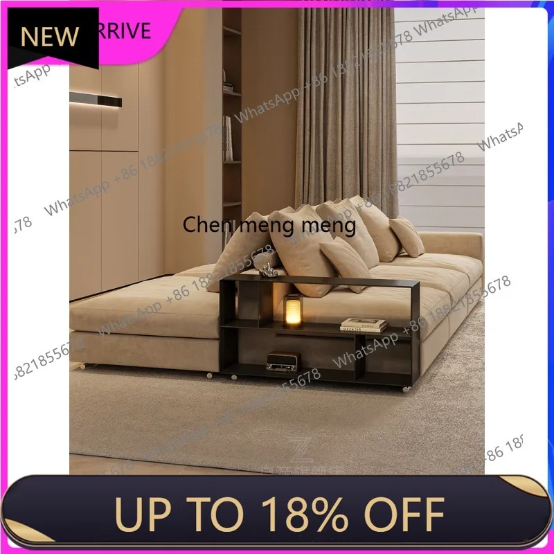 

M78 Double-sided back-to-back sofa Italian minimalist cream style designer matte fleece straight-row sofa