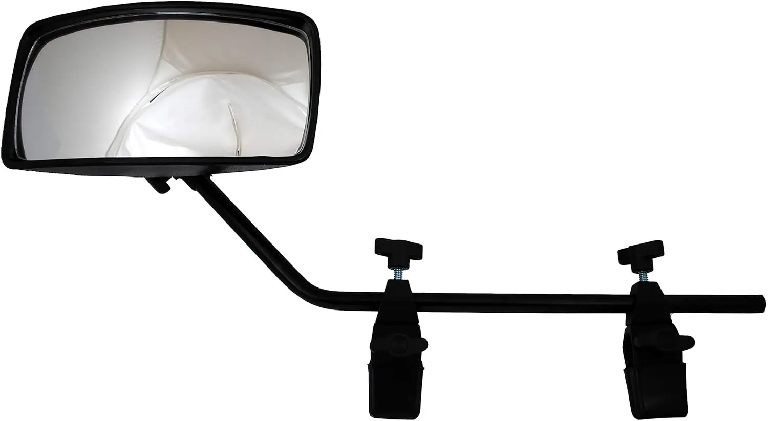 

Universal Adjustable Clamp-On Boat Rear View Mirror for Water Skiing, Wide Field of View with Soft-Touch Clamps