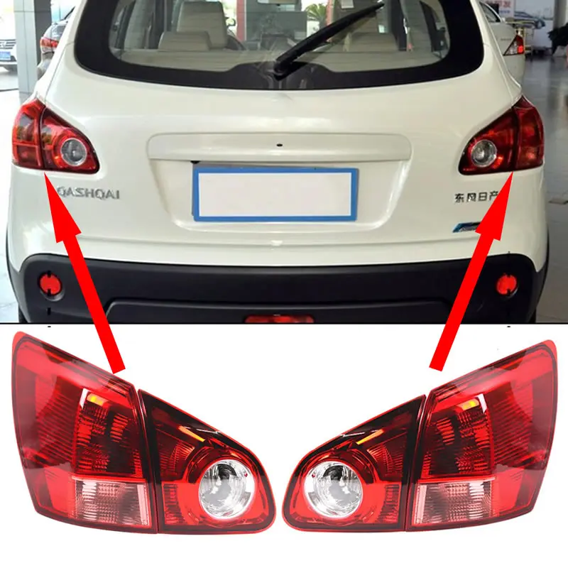 

Outer Tail Light Tail Lamp For Nissan Qashqai Dualis J10 2008 2009 2010 2011 2012 2013 2014 2015 Rear Taillight Taillamp