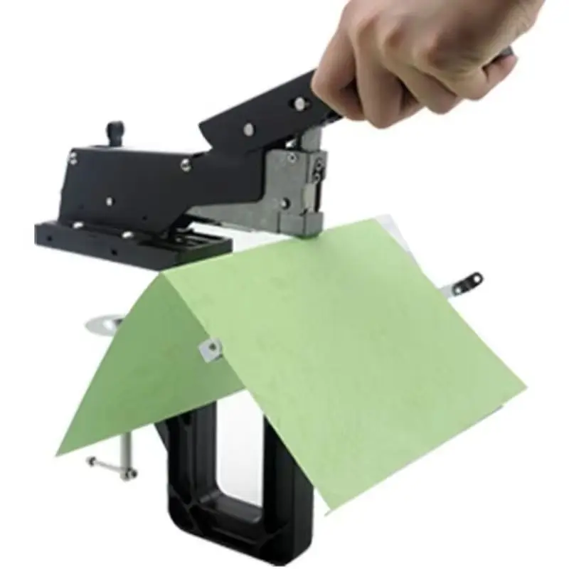 0728 2-in-1-Reithefter SH-04, hochwertiger manueller Hefter, Lehrbuchhefter, Bindung, Dicke 60 Blatt