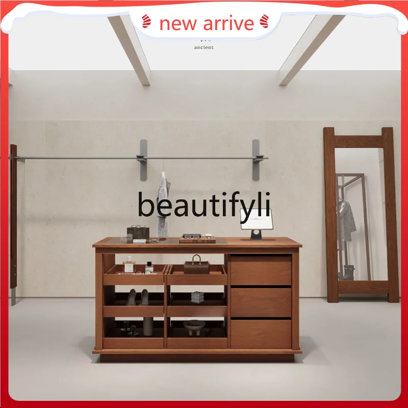 D2520 Showcase Clothing Store Glass Showcase Modern Multifunctional Storage Floor Cabinet