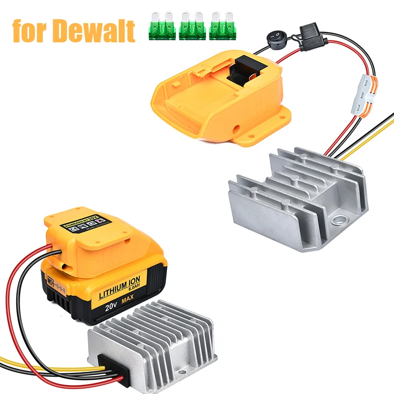 Suitable for DeWalt 20V to 12V15A 180W DC voltage regulator DCB20 0 DCB18 is used for DIY of car electric fans, etc