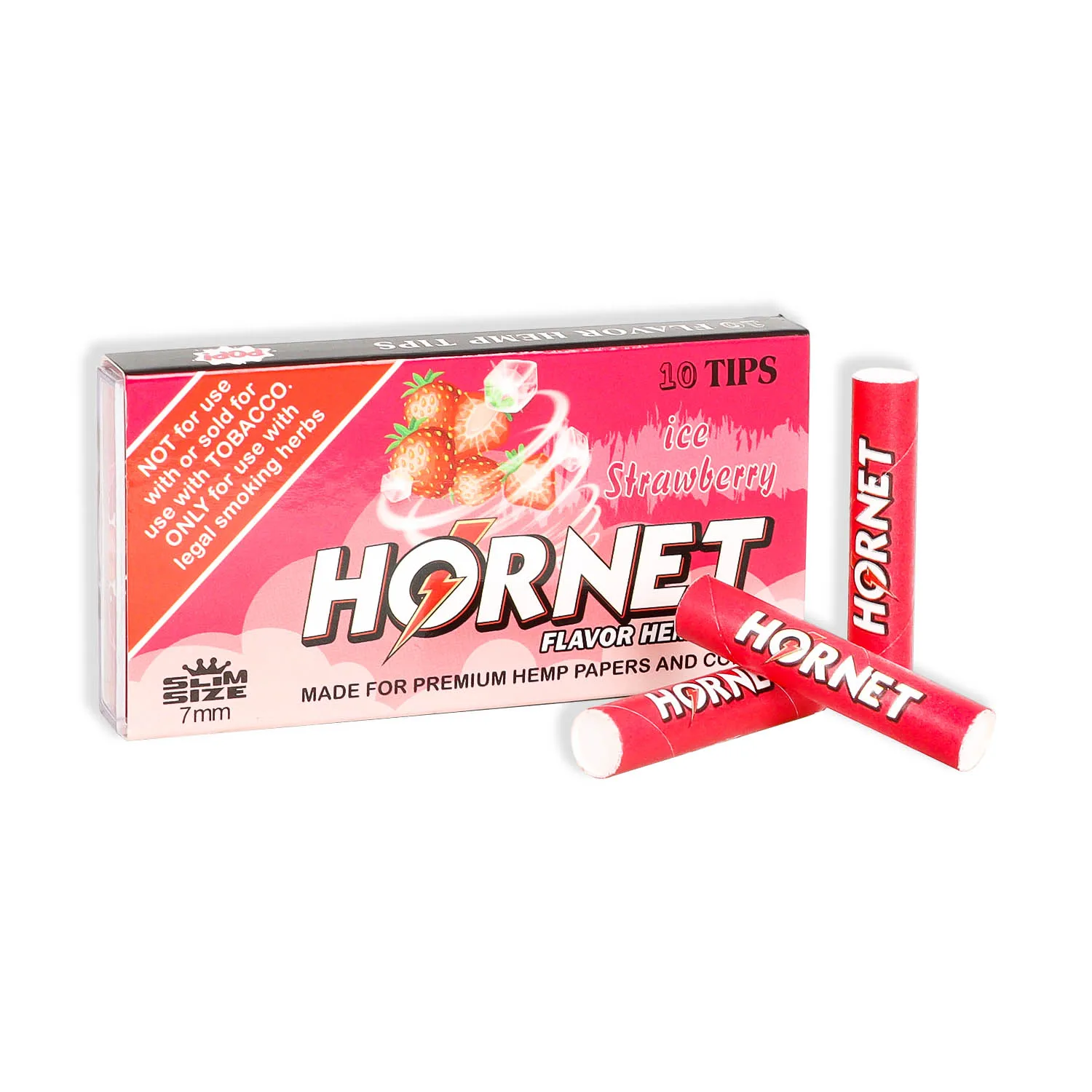 HORNET-10 unidades/Paquete de filtros con puntas portátiles, con sabores de frutas