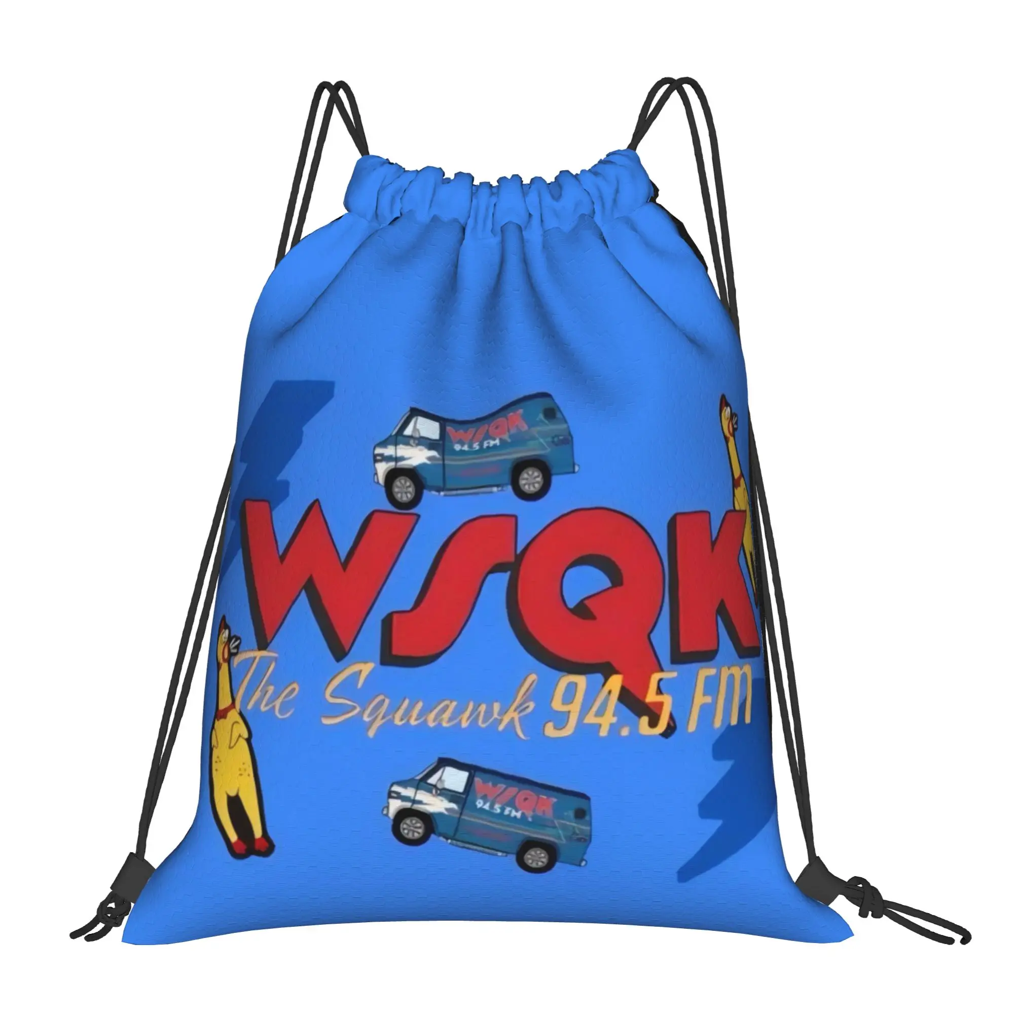 WSQK 5 WSQK Multi-function Pocket Men Women Storage Backpack Teenager Travel Bag Print Drawstring Bags