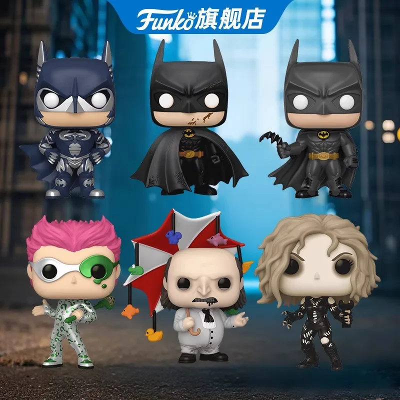 Funko Fenggao POP DC Keaton Batman Clooney вокруг коллекционного портативного прилива для игры в подарки 520.