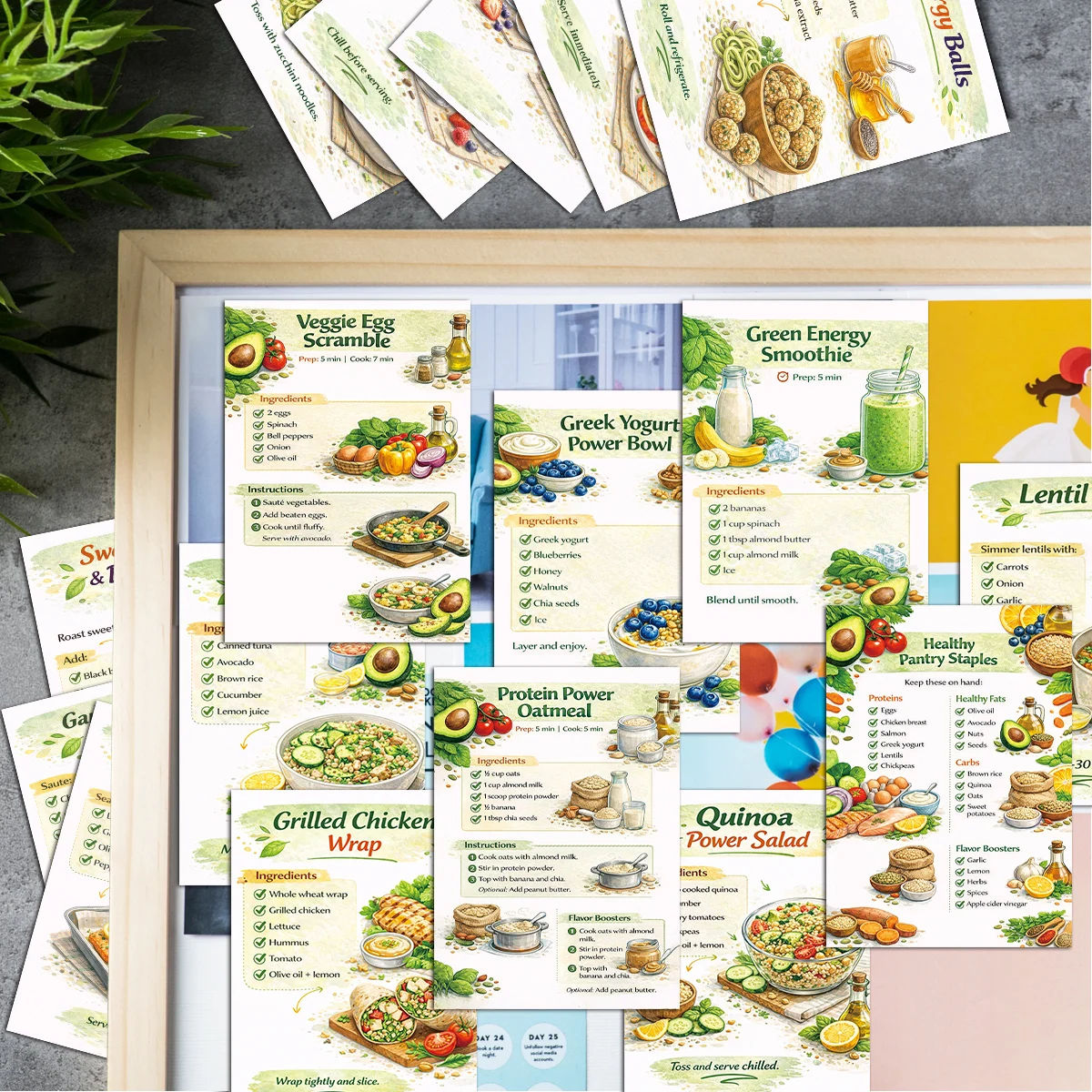 24pcs Cooking Recipe Cards Wit - Home Cooking Recipe review and price