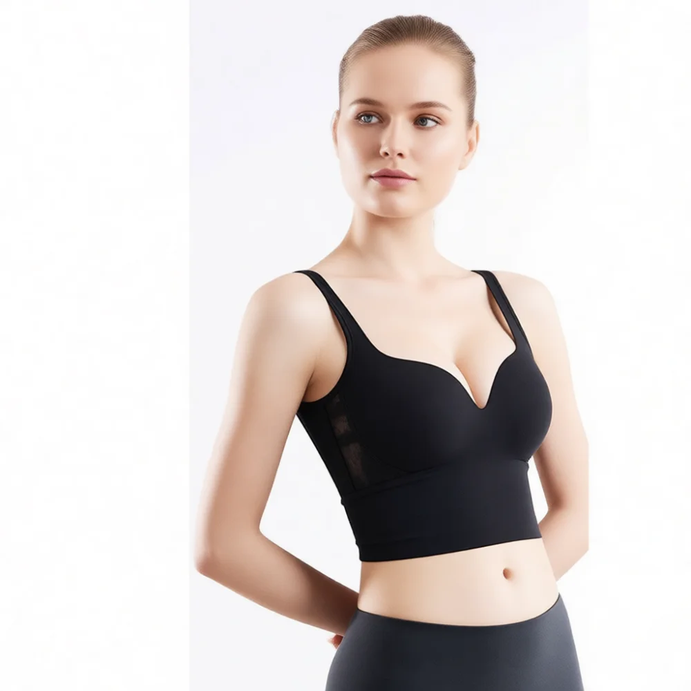 Sutiã esportivo sem costura de - Running Gear Tank avaliação e preço