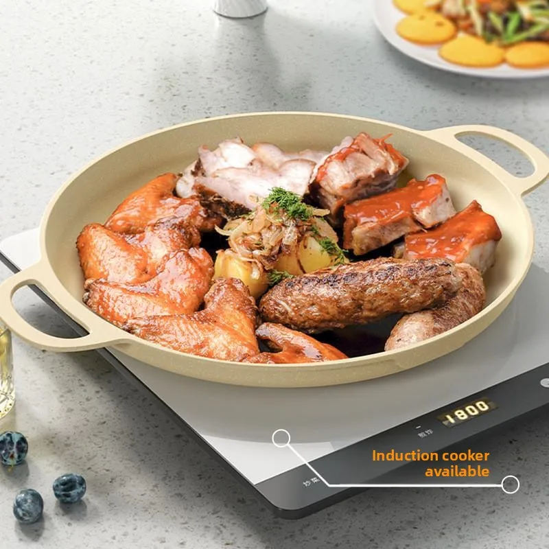 

Outdoor Grilling Plate Wheatstone Commercial Barbecue Pot Korean Style Iron Pan Induction Stove Top Skillet Dishware Plate
