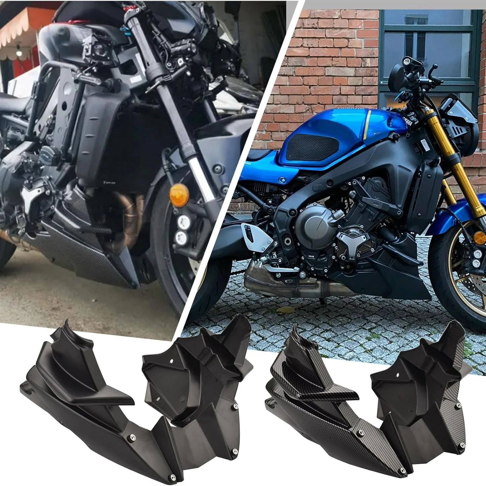 

Для Yamaha MT 09/MT-09 SP XSR900 Tracer 9/GT 2021-2025 поддон живота нижний спойлер двигателя защитная пластина шасси двигателя защитная защита