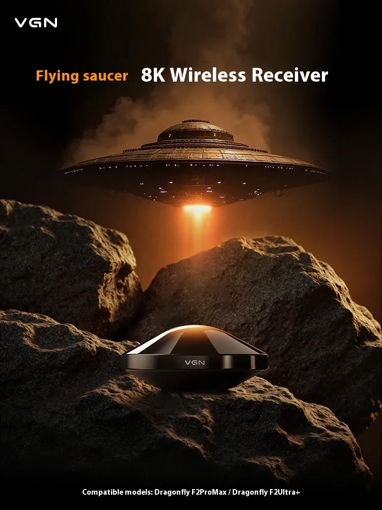 VGN UFO Pro Wireless 8K Polling Rate Receiver für Dragonfly F2 Pro Max F2 Ultra+ Maus Custom E-Sport Laptop Zubehör